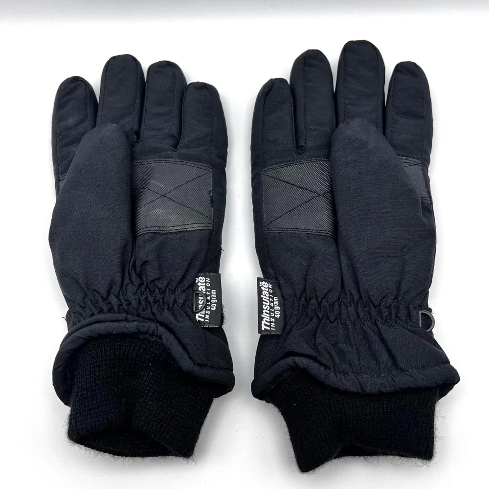 Thinsulate Insulation Gloves Ladies Medium‎ 40g Women's Winter Black Polyester